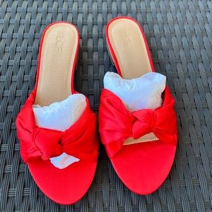 Loft Women’s Knotted Satin Sandals | Sz. 8 | NWOB